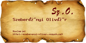 Szeberényi Olivér névjegykártya